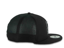 Load image into Gallery viewer, San Francisco Giants New Era MLB 9FIFTY 950 Snapback Trucker/Mesh Cap Hat Black Crown/Visor Black/White Logo Black UV (2026 Batting Practice)