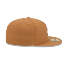 Load image into Gallery viewer, San Diego Padres New Era MLB 59FIFTY 5950 Fitted Cap Hat Light Brown Crown/Visor White Logo Gray UV