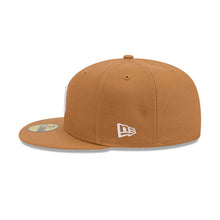Load image into Gallery viewer, San Diego Padres New Era MLB 59FIFTY 5950 Fitted Cap Hat Light Brown Crown/Visor White Logo Gray UV
