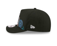 Load image into Gallery viewer, Chicago White Sox New Era MLB 9FIFTY 950 Snapback A-Frame Cap Hat Black Crown/Visor Black/White Logo With Skyline Gray UV