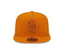 Load image into Gallery viewer, San Diego Padres New Era MLB 9FIFTY 950 Snapback A-Frame Cap Hat Orange Crown/Visor Orange Logo Gray UV (Color Pack)