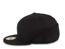 Load image into Gallery viewer, Los Angeles Dodgers New Era MLB 59FIFTY 5950 Fitted Cleencut Cap Hat Black Crown/Visor Black Logo