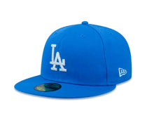 Load image into Gallery viewer, Los Angeles Dodgers New Era MLB 59Fifty 5950 Fitted Cap Hat Light Blue Crown/Visor White Logo