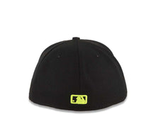 Load image into Gallery viewer, Washington Nationals New Era MLB 59FIFTY 5950 Fitted Cap Hat Black Crown/Visor Black/Neon Yellow Logo