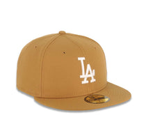 Load image into Gallery viewer, Los Angeles Dodgers New Era MLB 59FIFTY 5950 Fitted Cap Hat Wheat Crown/Visor White Logo