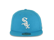 Load image into Gallery viewer, Chicago White Sox New Era MLB 5950 59FIFTY Fitted Cap Hat Light Blue Crown/Visor White Logo