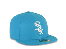 Load image into Gallery viewer, Chicago White Sox New Era MLB 5950 59FIFTY Fitted Cap Hat Light Blue Crown/Visor White Logo