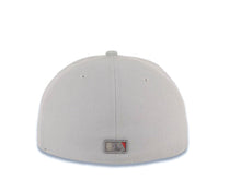 Load image into Gallery viewer, San Diego Padres New Era MLB 59FIFTY 5950 Fitted Cap Hat Gray Crown/Visor Cardinal/Black Logo
