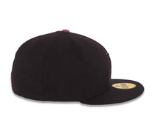 Load image into Gallery viewer, Los Angeles Dodgers New Era MLB 59FIFTY 5950 Fitted Cap Hat Dark Navy Blue Crown/Visor Navy Blue/Magenta Logo