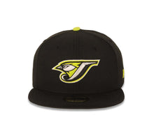 Load image into Gallery viewer, Toronto Blue Jays New Era MLB 59FIFTY 5950 Fitted Cap Hat Black Crown/Visor Green/Gray/White/Black Logo