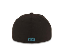 Load image into Gallery viewer, Cincinnati Reds New Era MLB 59FIFTY 5950 Fitted Cap Hat Black Crown/Visor Black/Teal Blue Logo
