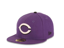 Load image into Gallery viewer, Cincinnati Reds New Era MLB 59FIFTY 5950 Fitted Cap Hat Light Purple Crown/Visor White/Black Logo