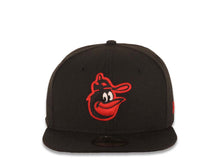 Load image into Gallery viewer, Baltimore Orioles New Era MLB 59FIFTY 5950 Fitted Cap Hat Black Crown/Visor Red/Black/White Logo