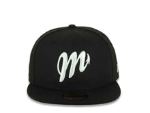 Load image into Gallery viewer, Mexican Diablos New Era 59FIFTY 5950 Fitted Cap Hat Black Crown/Visor White Logo Gray UV