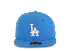 Load image into Gallery viewer, Los Angeles Dodgers New Era MLB 59FIFTY 5950 Fitted Cap Hat Light Blue Crown/Visor White Logo