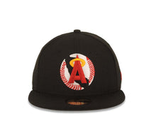 Load image into Gallery viewer, Los Angeles Anaheim Angels New Era MLB 59FIFTY 5950 Fitted Cap Hat Black Crown/Visor Team Color Cooperstown Logo