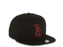 Load image into Gallery viewer, Los Angeles Dodgers New Era MLB 9FIFTY 950 Snapback Cap Hat Black Crown/Visor Black/Red Logo Red UV