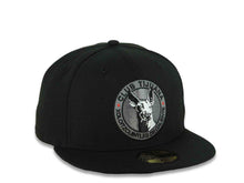 Load image into Gallery viewer, Xolos de Tijuana New Era Liga MX 59FIFTY 5950 Fitted Cap Hat Black Crown/Visor Gray/Black Logo Black UV