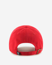 Load image into Gallery viewer, New York Yankees '47 Brand MLB Clean Up Adjustable Cap Hat Red Crown/Visor White Logo