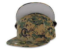 Load image into Gallery viewer, Chicago Cubs New Era MLB 59FIFTY 5950 Fitted Cap Hat Digital Camo Crown/Visor Black Logo