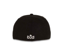Load image into Gallery viewer, Charros de Jalisco New Era LMP 59FIFTY 5950 Fitted Cap Hat Black Crown/Visor Black/White Logo Gray UV