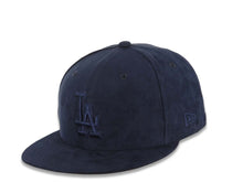 Load image into Gallery viewer, Los Angeles Dodgers New Era MLB 59FIFTY 5950 Fitted Cap Hat Navy Blue Suede Crown/Visor Navy Blue Logo (Spring Suede)