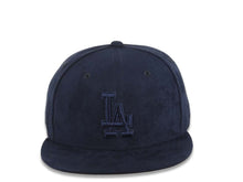 Load image into Gallery viewer, Los Angeles Dodgers New Era MLB 59FIFTY 5950 Fitted Cap Hat Navy Blue Suede Crown/Visor Navy Blue Logo (Spring Suede)