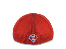 Load image into Gallery viewer, Philadelphia Phillies New Era MLB 39THIRTY 3930 Neo Flexfit Trucker/Mesh Cap Hat Red Crown/Visor White Logo