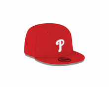 Load image into Gallery viewer, (Infant) Philadelphia Phillies New Era MLB 59FIFTY 5950 Fitted Cap Hat Red Crown/Visor White Logo (My 1st First)