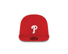 Load image into Gallery viewer, (Infant) Philadelphia Phillies New Era MLB 59FIFTY 5950 Fitted Cap Hat Red Crown/Visor White Logo (My 1st First)