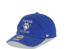 Load image into Gallery viewer, Los Angeles Dodgers '47 Brand MLB Clean Up Adjustable Stranger Things Cap Hat Royal Blue Crown/Visor Team Color Logo (1983 Hawkins High School)