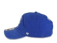 Load image into Gallery viewer, Los Angeles Dodgers '47 Brand MLB Clean Up Adjustable Stranger Things Cap Hat Royal Blue Crown/Visor Team Color Logo (1983 Hawkins High School)