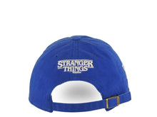 Load image into Gallery viewer, Los Angeles Dodgers '47 Brand MLB Clean Up Adjustable Stranger Things Cap Hat Royal Blue Crown/Visor Team Color Logo (1983 Hawkins High School)