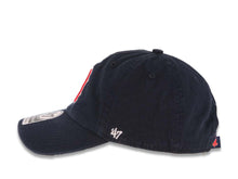 Load image into Gallery viewer, Boston Red Sox '47 Brand MLB Clean Up Adjustable Cap Hat Navy Blue Crown/Visor Team Color Logo #34 David Ortiz Side Patch