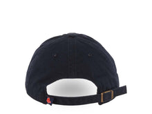 Load image into Gallery viewer, Boston Red Sox '47 Brand MLB Clean Up Adjustable Cap Hat Navy Blue Crown/Visor Team Color Logo #34 David Ortiz Side Patch