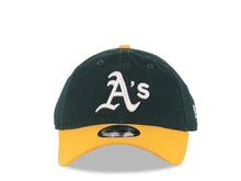 Load image into Gallery viewer, Oakland A's Athletics New Era MLB 9TWENTY 920 Adjustable Cap Hat Dark Green Crown Yellow Visor White Logo