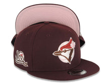 Load image into Gallery viewer, Toronto Blue Jays New Era MLB 9FIFTY 950 Snapback Cap Hat Maroon Crown/Visor Maroon/Pink/Brown Logo Pink UV
