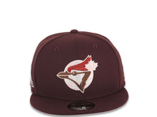 Load image into Gallery viewer, Toronto Blue Jays New Era MLB 9FIFTY 950 Snapback Cap Hat Maroon Crown/Visor Maroon/Pink/Brown Logo Pink UV