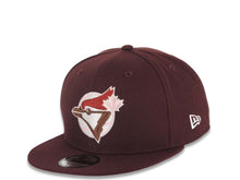 Load image into Gallery viewer, Toronto Blue Jays New Era MLB 9FIFTY 950 Snapback Cap Hat Maroon Crown/Visor Maroon/Pink/Brown Logo Pink UV