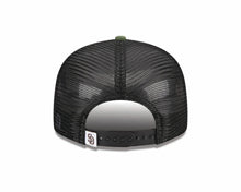 Load image into Gallery viewer, San Diego Padres New Era MLB 9FIFTY 950 Trucker Mesh Snapback Cap Hat Camo/Black Crown/Visor Yellow Logo