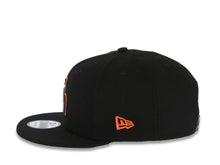 Load image into Gallery viewer, San Diego Padres New Era MLB 9FIFTY 950 Snapback Cap Hat Black Crown/Visor Brown/Yellow/Orange Cooperstown Logo 50th Anniversary Side Patch Green UV