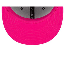 Load image into Gallery viewer, Houston Astros New Era MLB 59FIFTY 5950 Fitted Cap Hat Black Crown/Visor Pink/Teal Logo 2017 World Series Side Patch (Polar Lights)