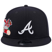 Load image into Gallery viewer, Atlanta Braves New Era MLB 9FIFTY 950 Snapback Cap Hat Navy Crown/Visor White Logo (Icon)