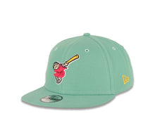 Load image into Gallery viewer, (City Connect Colors) San Diego Padres New Era MLB 9FIFTY 950 Snapback Cap Hat Light Teal Crown/Visor Magenta/Yellow Swinging Friar Logo Stadium Side Patch