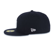 Load image into Gallery viewer, San Diego Padres New Era MLB 59FIFTY 5950 Fitted Cap Hat Navy Blue Crown/Visor White Logo 40th Anniversary Side Patch Gray UV