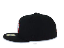 Load image into Gallery viewer, Puerto Rico New Era World Baseball Classic WBC 59FIFTY 5950 Fitted Cap Hat Black Crown/Visor White/Red Logo Puerto Rico Flag Side Patch