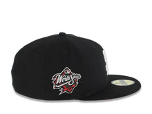 Load image into Gallery viewer, San Diego Padres New Era MLB 59FIFTY 5950 Fitted Cap Hat Black Crown/Visor White Logo Red Roses 1998 World Series Side Patch Red UV