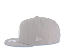 Load image into Gallery viewer, San Diego Padres New Era MLB 9FIFTY 950 Snapback Cap Hat Gray Crown/Visor White Logo 1998 World Series Side Patch Stone UV