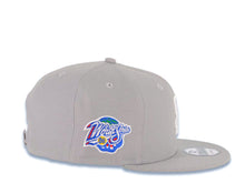 Load image into Gallery viewer, San Diego Padres New Era MLB 9FIFTY 950 Snapback Cap Hat Gray Crown/Visor White Logo 1998 World Series Side Patch Stone UV
