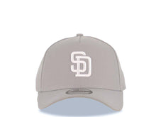 Load image into Gallery viewer, San Diego Padres New Era MLB 9FORTY 940 Adjustable A-Frame Cap Hat Gray Crown/Visor White Logo Stone UV